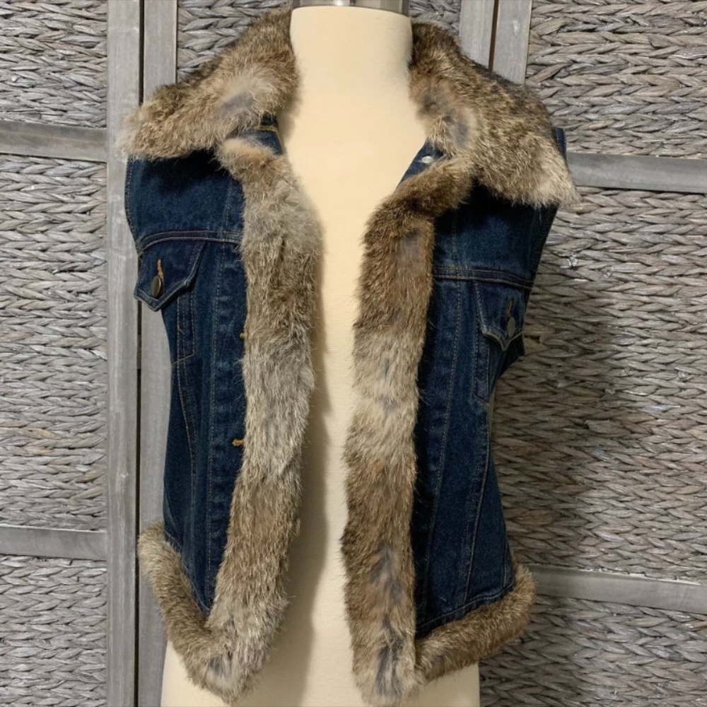 Ottod’Ame Fur Jean vest/Jacket